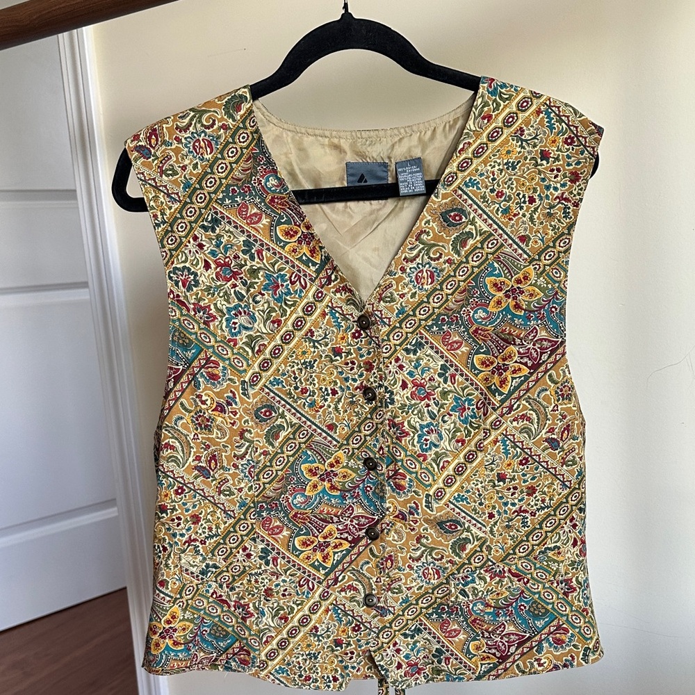 Liz Claiborne Multicolor Geometric Blouse